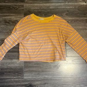 Cropped striped long sleeve!